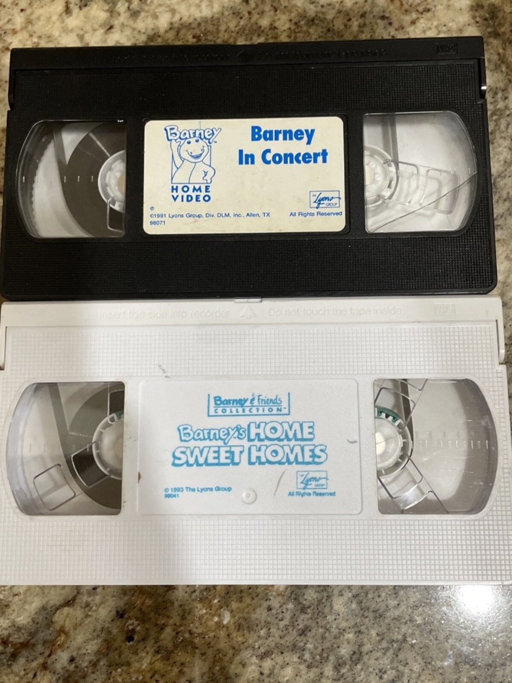 Barney - Barney In Concert VHS 1991 Home Sweet Home 1993 Tested Working